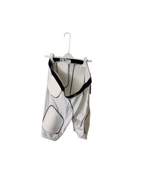 Men's Padded Cycling Shorts with Suspenders - White